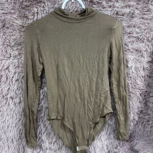 Long sleeve turtle neck body suit
